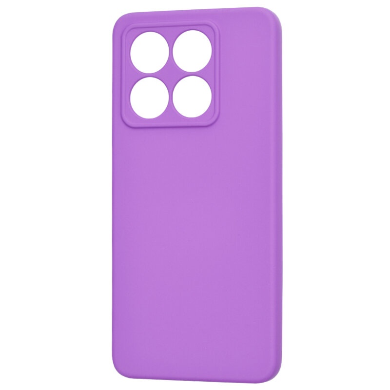 Husa pentru Xiaomi 14T Pro din Silicon Catifelat, Protectie Premium, Skyddar SoftElegance - Mov - 3 | YEO