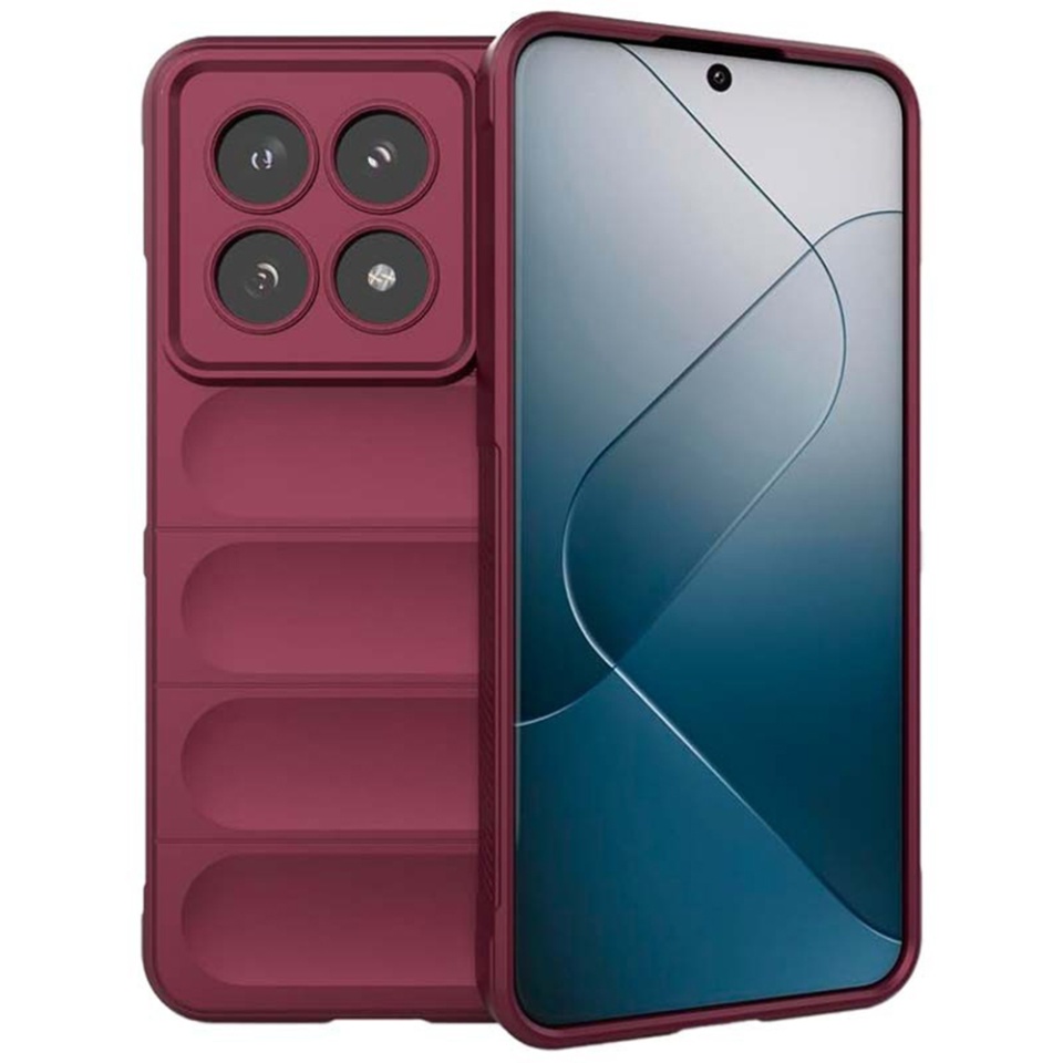 Husa pentru Xiaomi 14T Pro eleganta, din silicon mat, SKDR Vogue - Bordo