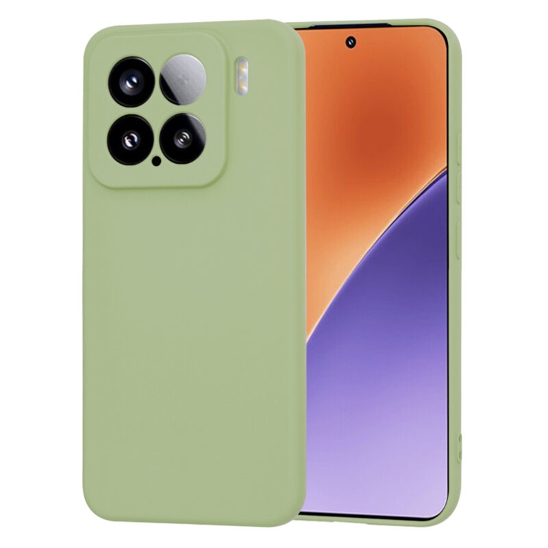 Husa pentru Xiaomi 15 din Silicon Catifelat, Protectie Premium, Skyddar SoftElegance - Verde