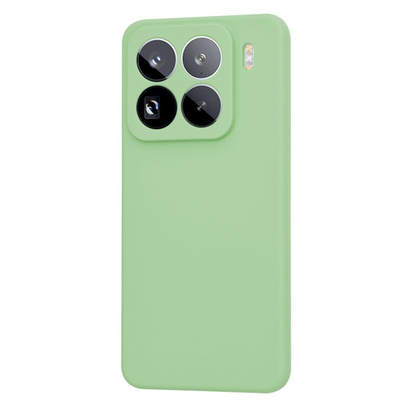 Husa pentru Xiaomi 15 Pro din Silicon Catifelat, Protectie Premium, Skyddar SoftElegance - Verde deschis - 2 | YEO
