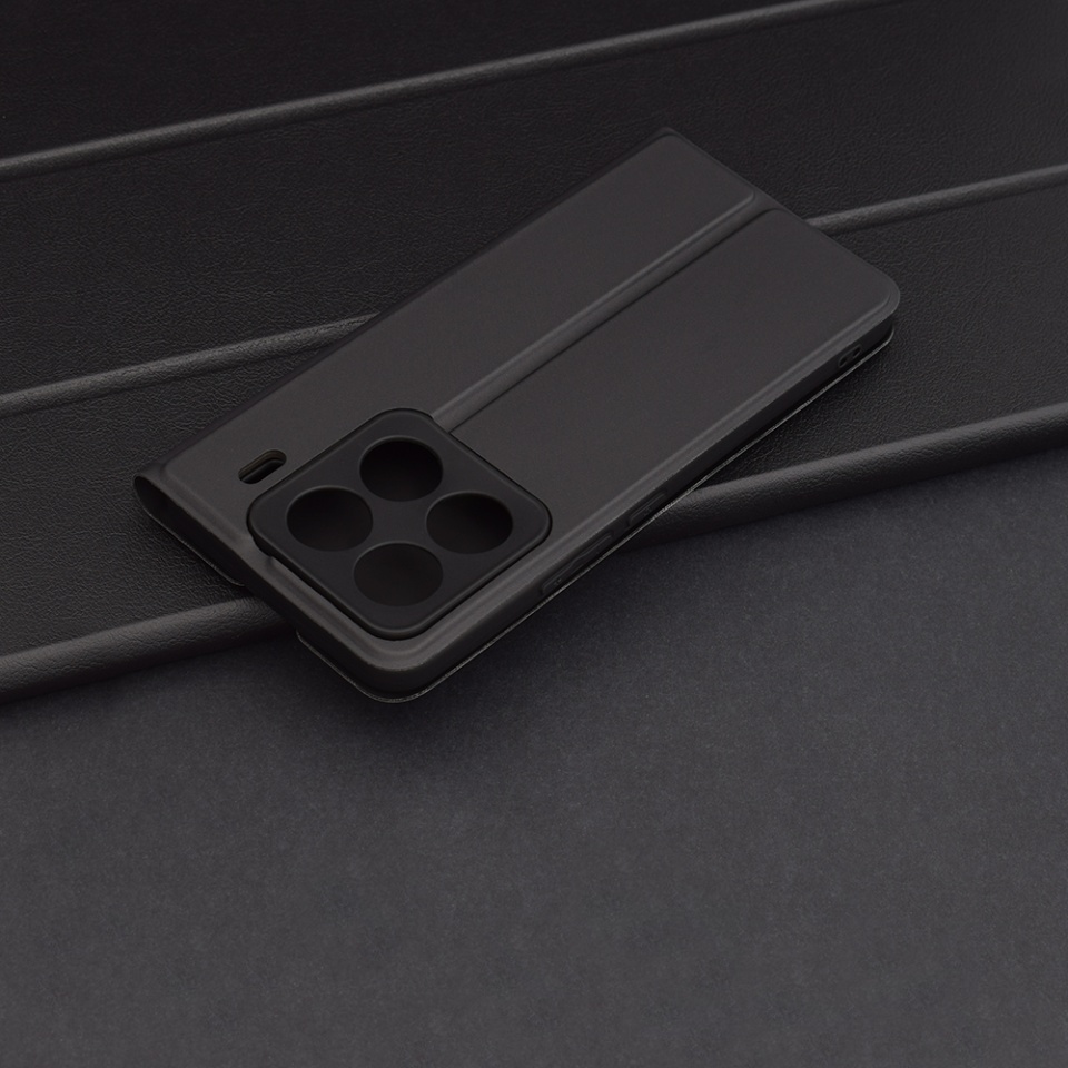 Husa pentru Xiaomi 15 Pro, SKYDDAR INNOVATION, Magskin Book, tip Carte cu Portofel Interior, set cu sticker, Negru - 3 | YEO