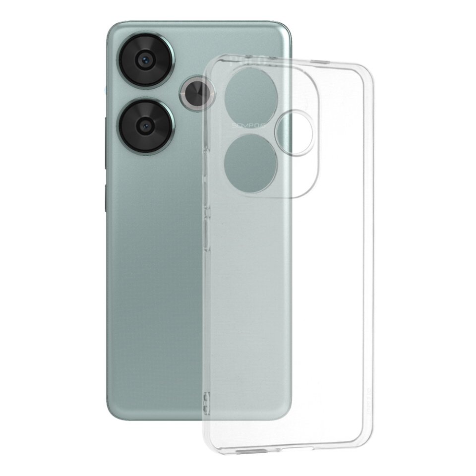 Husa pentru Xiaomi Poco F6 din silicon transparent, SKDR ClearGuard - Transparent