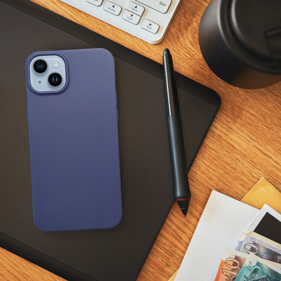 Husa pentru Xiaomi Redmi 12C din silicon, Skyddar Mat - Albastru - 2 | YEO