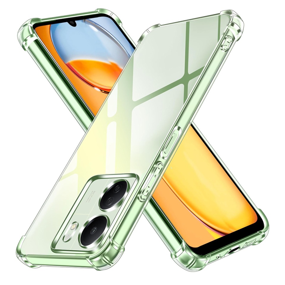 Husa pentru Xiaomi Redmi 13C 4G / Poco C65 , SKYDDAR INNOVATION, Shockproof Clear din Silicon Slim, Transparenta, set cu sticker