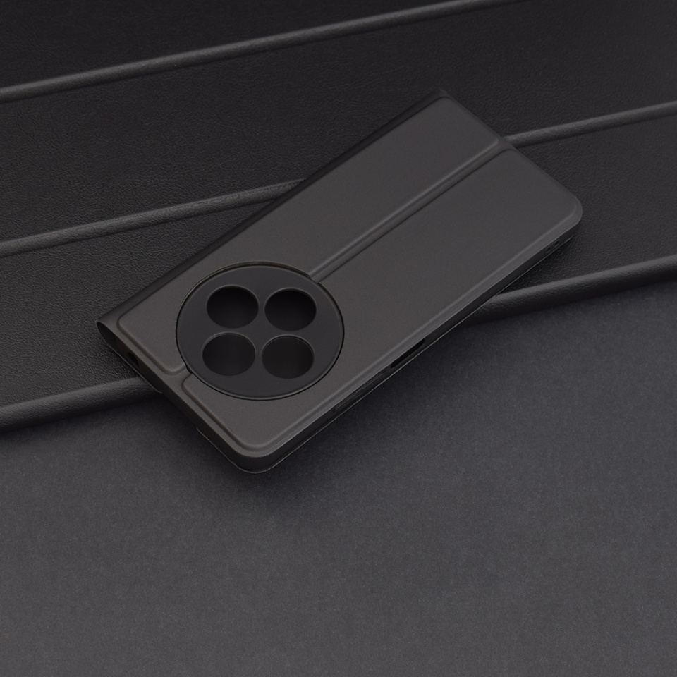Husa pentru Xiaomi Redmi 14C / Poco C75, SKYDDAR INNOVATION, Magskin Book, tip Carte cu Portofel Interior, set cu sticker, Negru - 1 | YEO