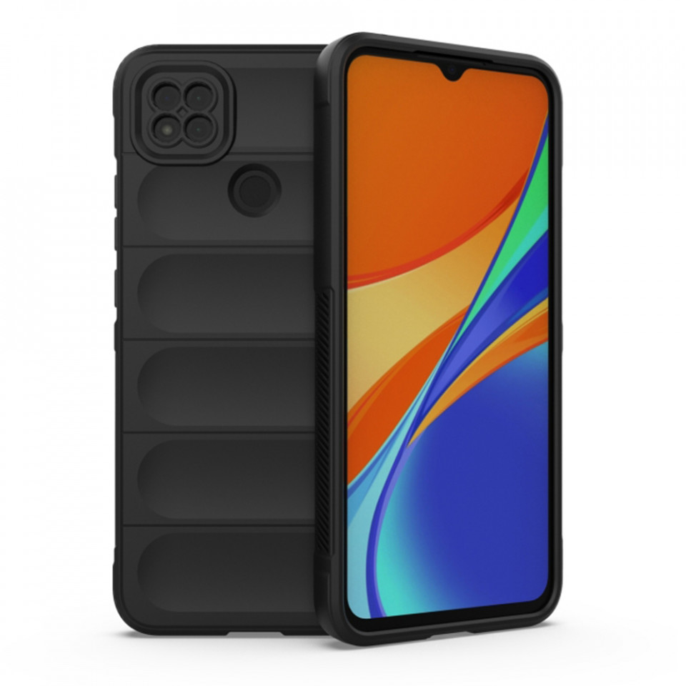Husa pentru Xiaomi Redmi 9C NFC / Redmi 9C eleganta, din silicon mat, SKDR Vogue - Negru - 1 | YEO
