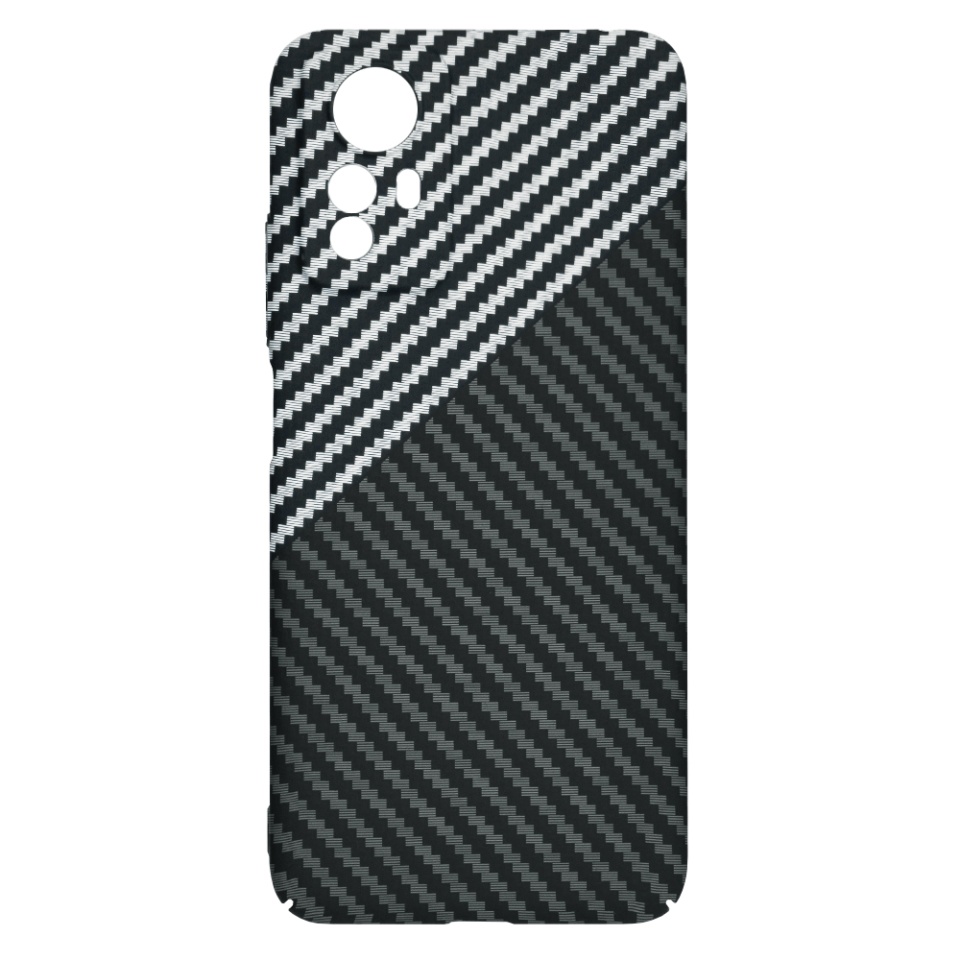 Husa pentru Xiaomi Redmi Note 12S, Finisaj Premium cu Textura de Carbon, Design Elegant, SKDR CarbonFlex - Gri - 3 | YEO