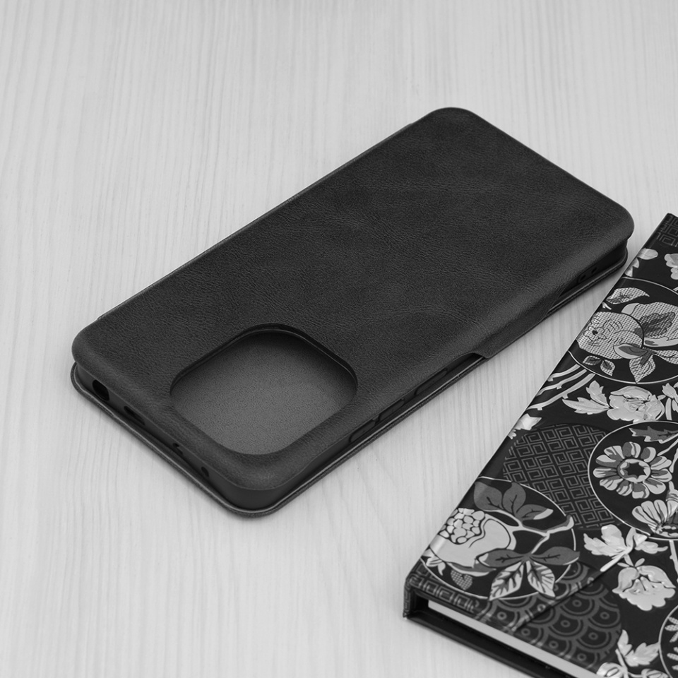 Husa pentru Xiaomi Redmi Note 13 4G, SKYDDAR INNOVATION, Safe Wallet tip carte din Piele Ecologica, Suport Carduri, Inchidere Magnetica, Negru, set cu sticker - 3 | YEO