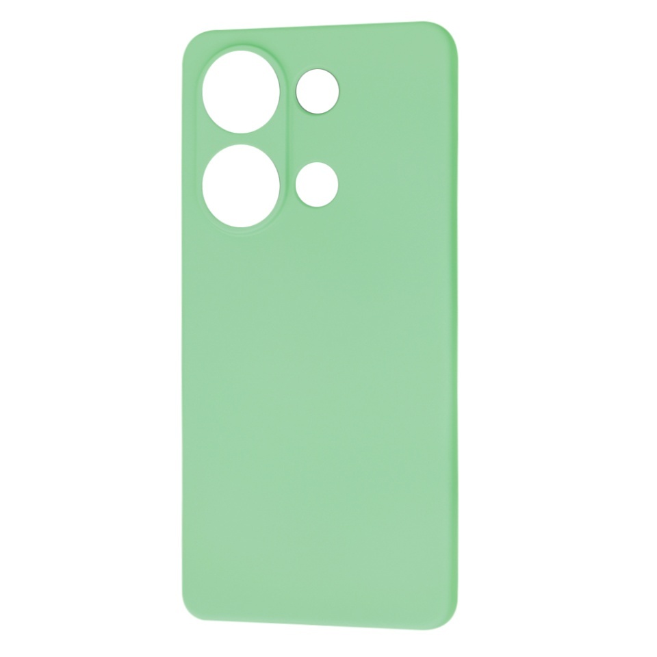Husa pentru Xiaomi Redmi Note 13 Pro 4G / Poco M6 Pro 4G, SKYDDAR INNOVATION, din Silicon Catifelat, SoftElegance, set cu sticker, Verde deschis - 3 | YEO