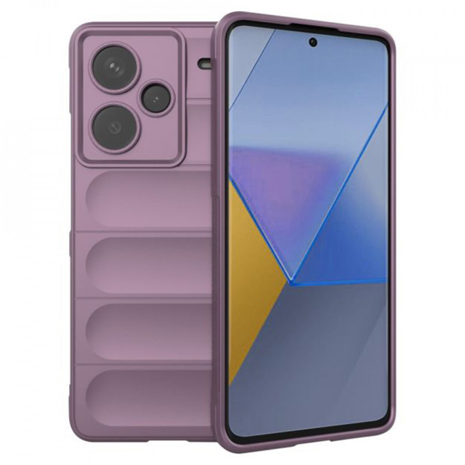 Husa pentru Xiaomi Redmi Note 13 Pro+ 5G eleganta, din silicon mat, SKDR Vogue - Mov