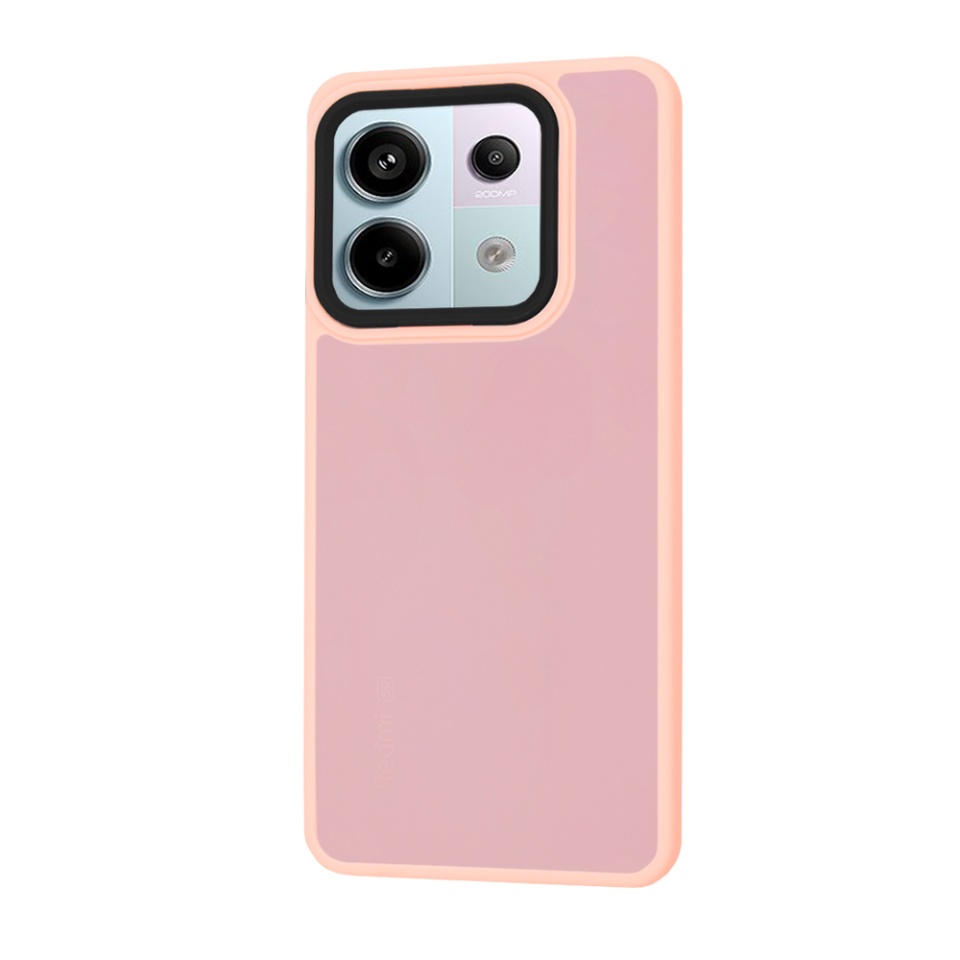 Husa pentru Xiaomi Redmi Note 13 Pro 5G / Poco X6, ce Absoarbe Cele mai Aspre Socuri, Skyddar Frosted - Roz - 1 | YEO