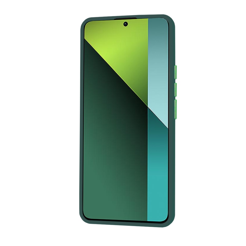 Husa pentru Xiaomi Redmi Note 13 Pro 5G / Poco X6, ce Absoarbe Cele mai Aspre Socuri, Skyddar Frosted - Verde inchis - 2 | YEO