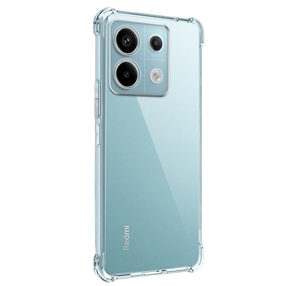 Husa pentru Xiaomi Redmi Note 13 Pro 5G / Poco X6 , SKYDDAR INNOVATION, Shockproof Clear din Silicon Slim, Transparenta, set cu sticker - 1 | YEO