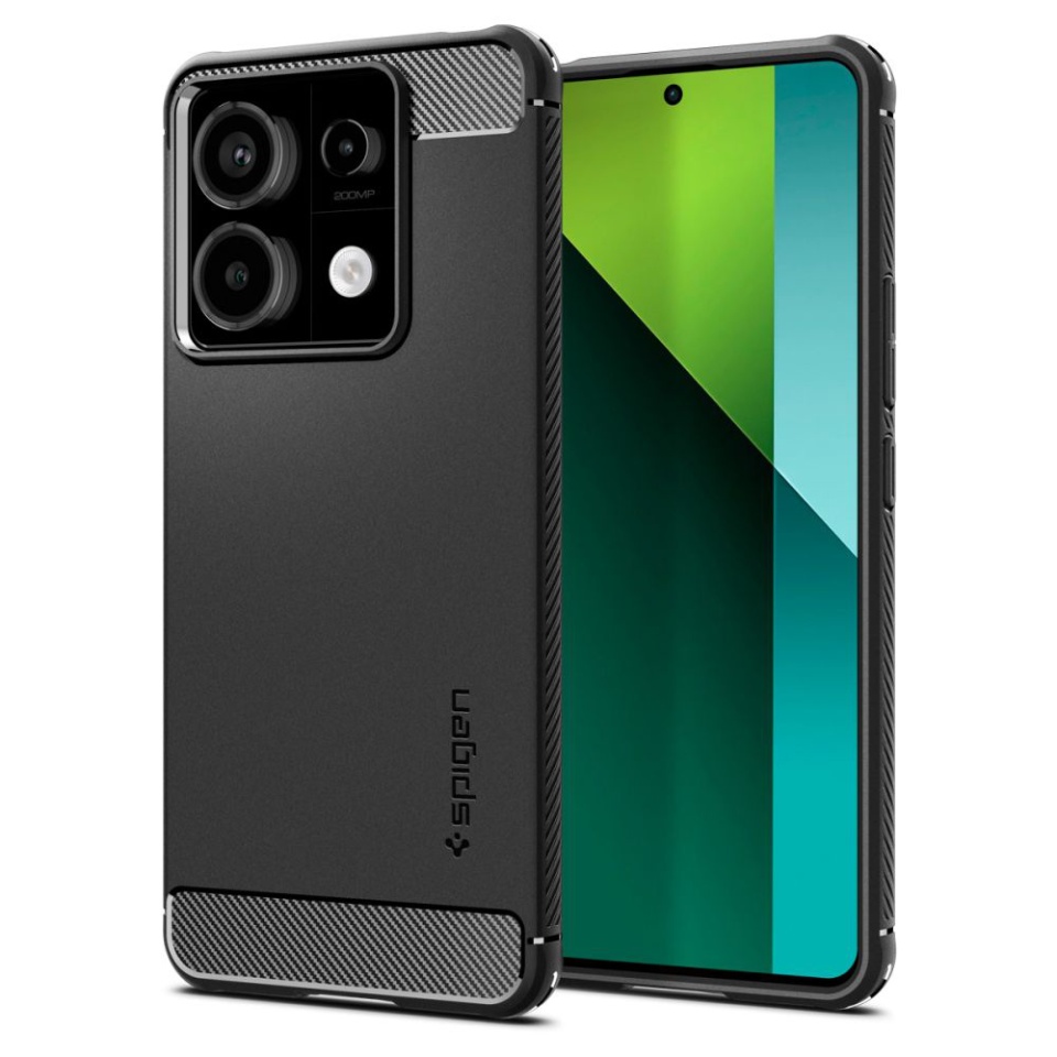 Husa pentru Xiaomi Redmi Note 13 Pro 5G, Spigen Rugged Armor - Negru