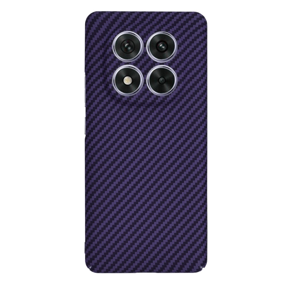 Husa pentru Xiaomi Redmi Note 14 Pro 5G / Poco X7, SKYDDAR INNOVATION, textura carbon, Carbonite FiberShell, set cu sticker, Mov, - 2 | YEO