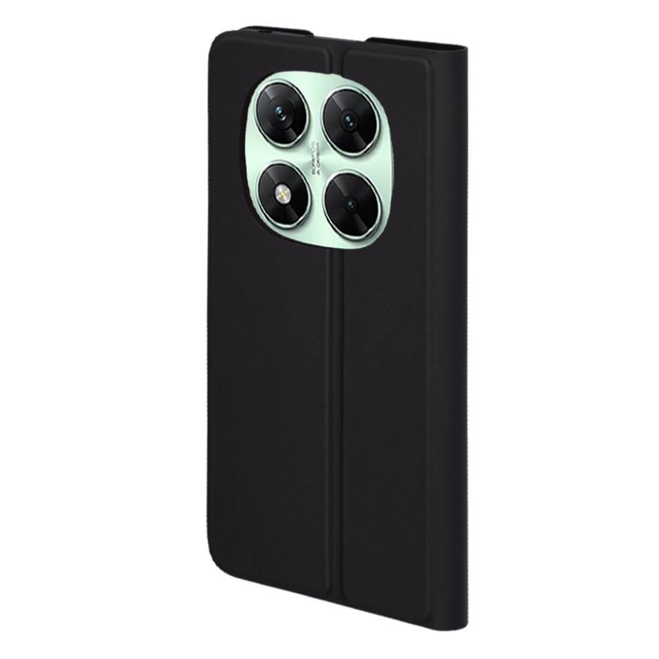 Husa pentru Xiaomi Redmi Note 14 Pro+ 5G, SKYDDAR INNOVATION, Magskin Book, tip Carte cu Portofel Interior, set cu sticker, Negru - 3 | YEO
