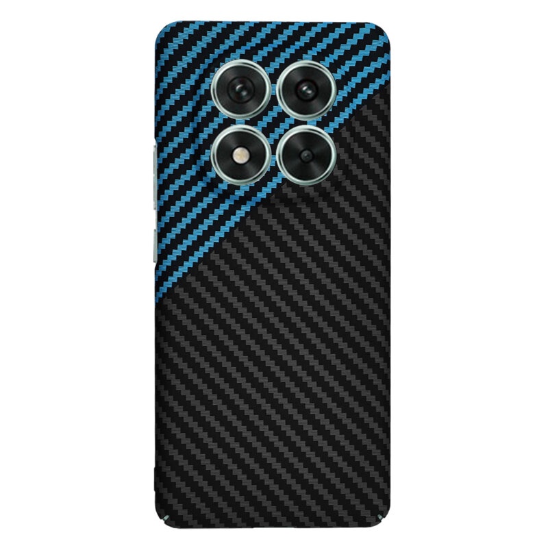 Husa pentru Xiaomi Redmi Note 14 Pro, Finisaj Premium cu Textura de Carbon, Design Elegant, SKDR CarbonFlex - Bleu - 1 | YEO