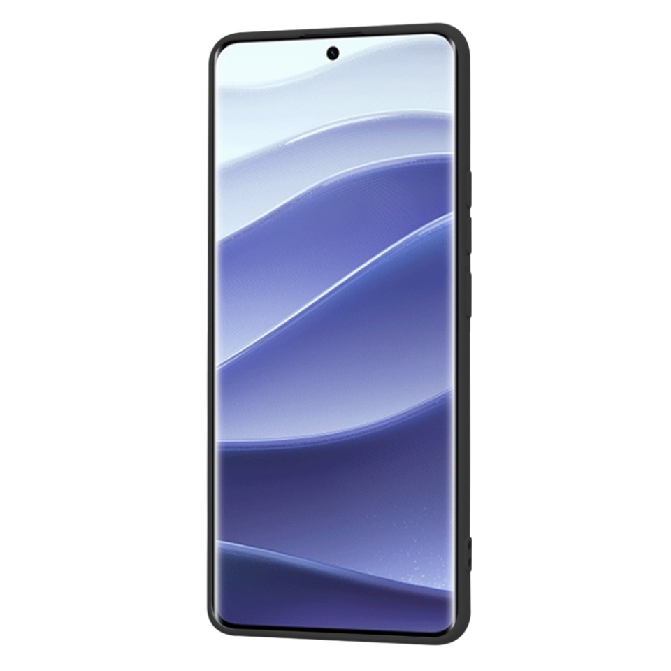 Husa pentru Xiaomi Redmi Note 14 Pro / Poco X7 din Silicon Catifelat, Protectie Premium, Skyddar SoftElegance - Negru - 3 | YEO