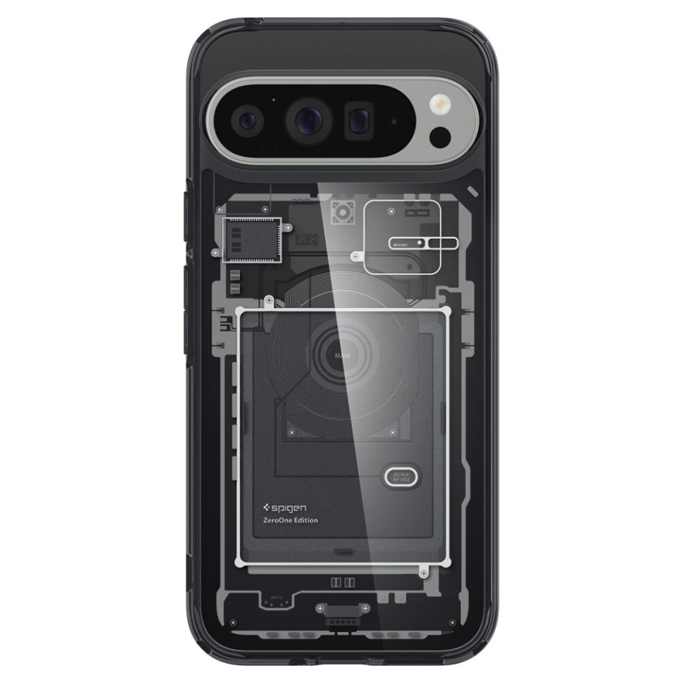 Husa premium Google Pixel 9 Pro XL, Ultra Hybrid Zero One - Negru - 3 | YEO