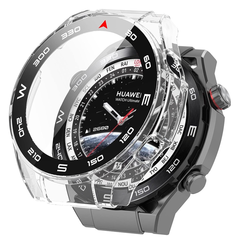 Husa Protectie 360°, Ultra-Subtire, Anti-Soc pentru Huawei Watch Ultimate, Anti-Soc Full Screen - Transparenta
