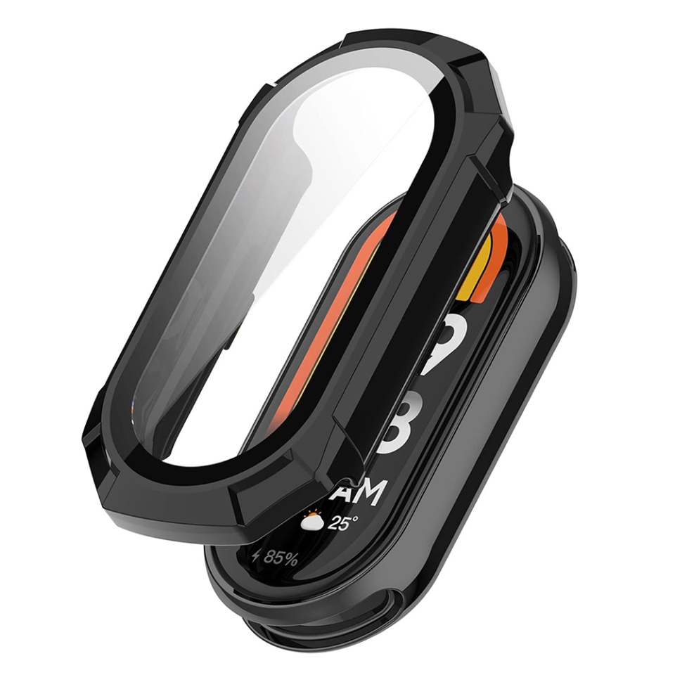 Husa Protectie 360°, Ultra-Subtire, Anti-Soc pentru Xiaomi Mi Band 9 / 9 NFC, Anti-Soc Full Screen - Negru