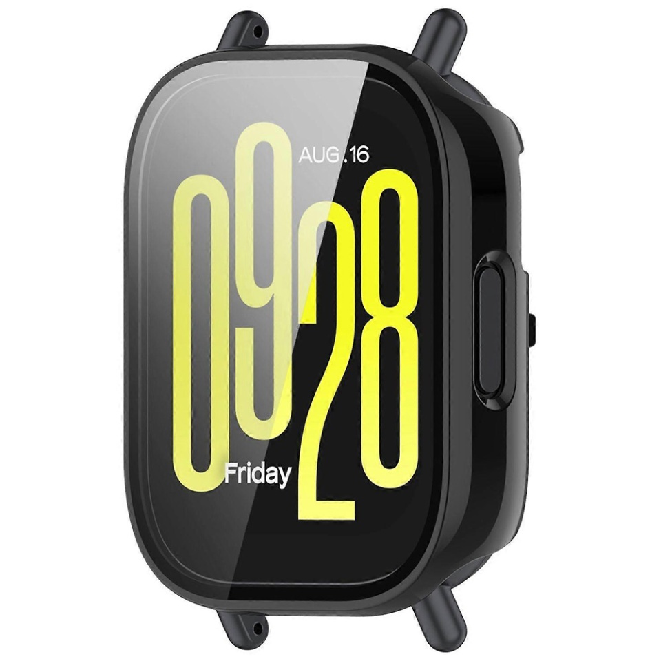 Husa protectie Smartwatch Xiaomi Redmi Watch 5 Active, SKYDDAR INNOVATION, Defense360 Pro + Screen Protector, AntiSoc, set cu sticker, Negru - 1 | YEO