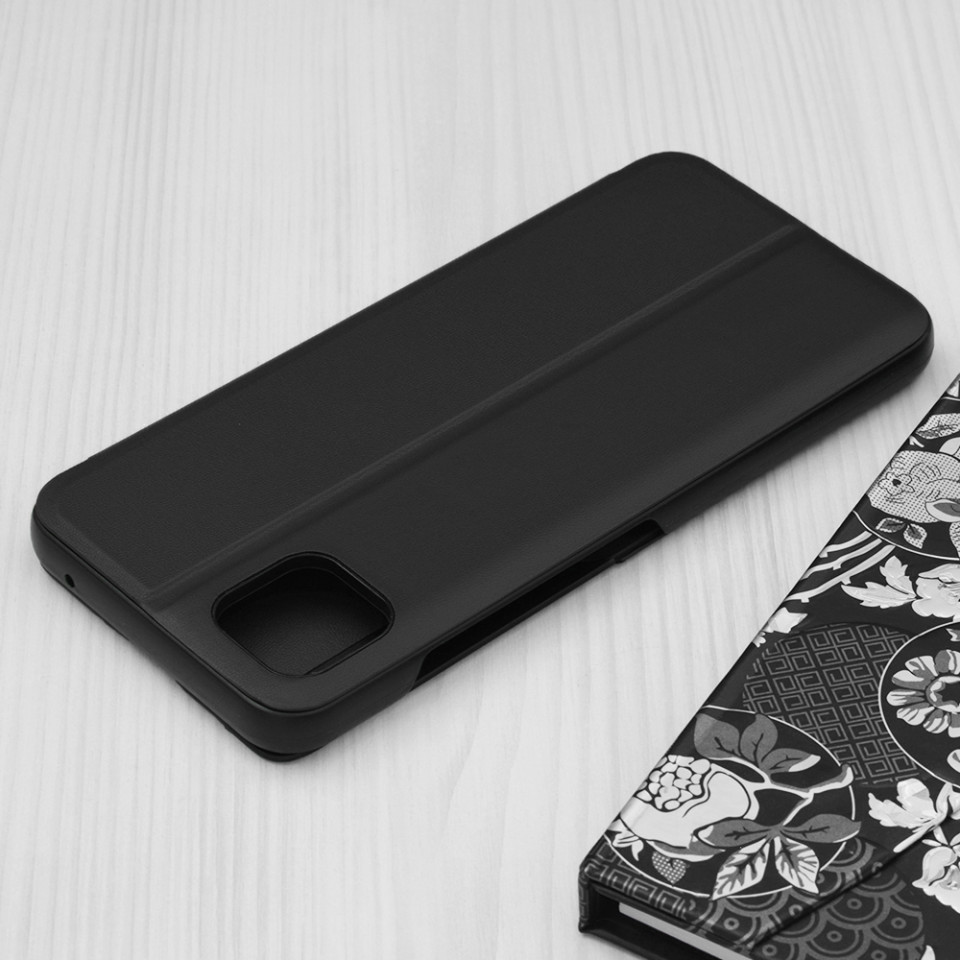 Husa Samsung Galaxy A22 5G tip carte, Techsuit eFold - Negru - 3 | YEO