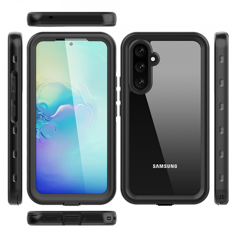 Husa Samsung Galaxy A54 rezistenta la apa, Waterproof IP68, ShellBox - Negru - 1 | YEO