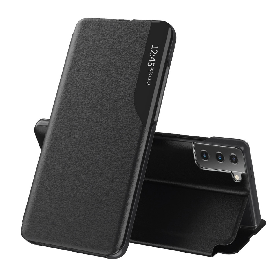 Husa Samsung Galaxy S21 Plus tip carte, Techsuit eFold - Negru
