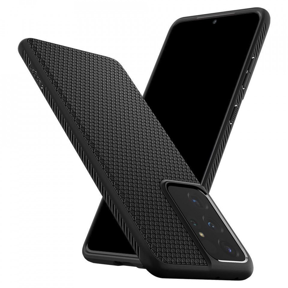 Husa Samsung Galaxy S21 Ultra, Liquid Air Spigen - Negru - 3 | YEO