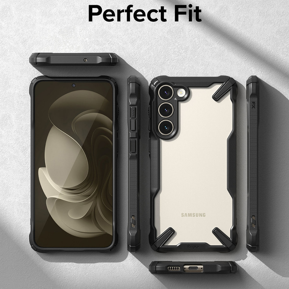 Husa Samsung Galaxy S23 Plus, Ringke Fusion X Design - Negru - 1 | YEO