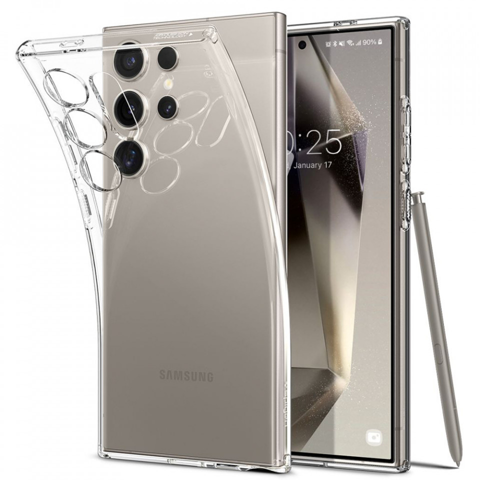 Husa Samsung Galaxy S24 Ultra, Spigen Liquid Crystal - Transparenta - 1 | YEO