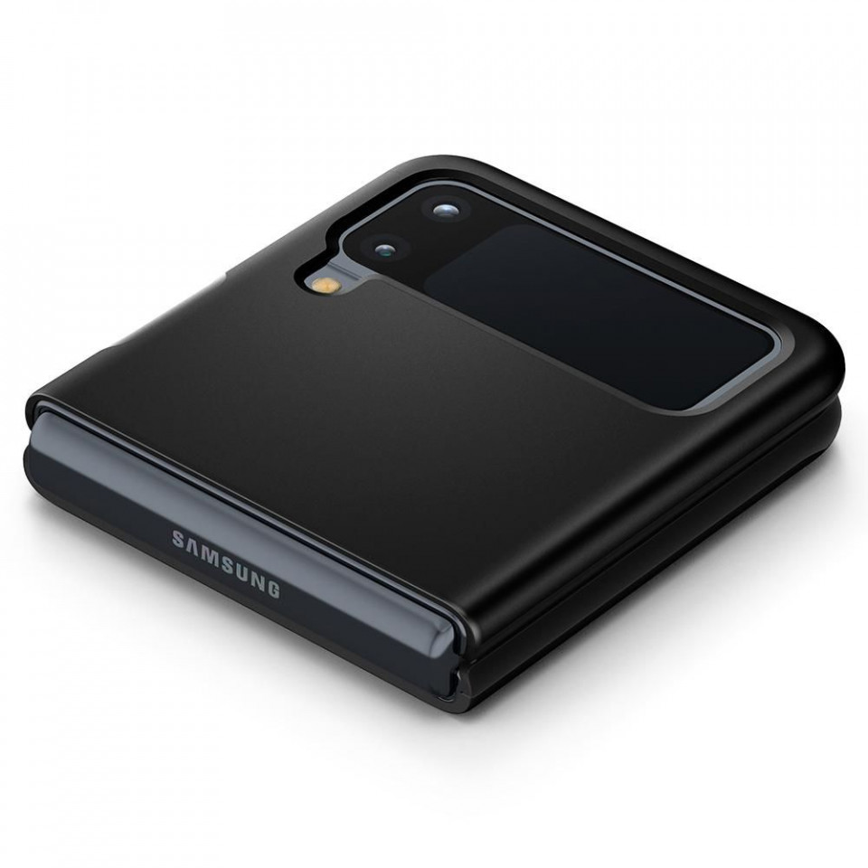 Husa Samsung Galaxy Z Flip 3 5G, Thin Fit Spigen - Negru - 2 | YEO
