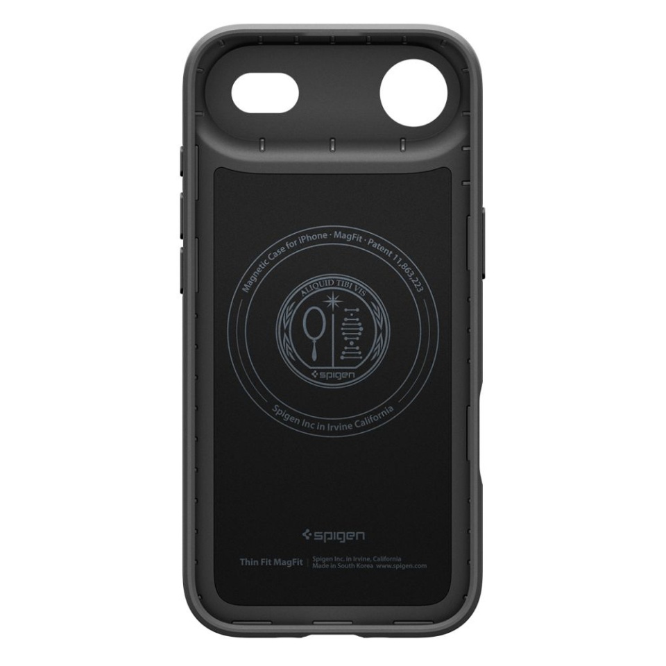 Husa slim iPhone 17 Air, Spigen Thin Fit - Negru - 3 | YEO