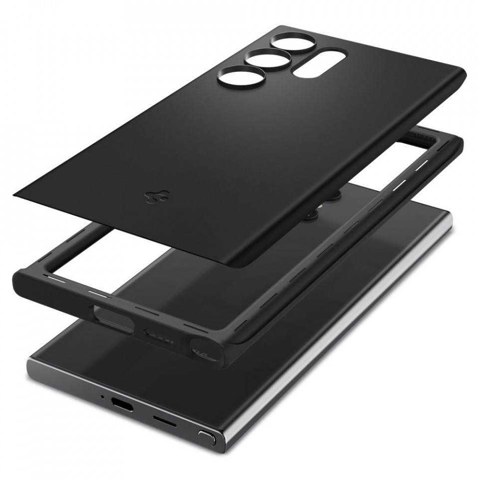 Husa slim Samsung Galaxy S24 Ultra, Spigen Thin Fit - negru - 3 | YEO