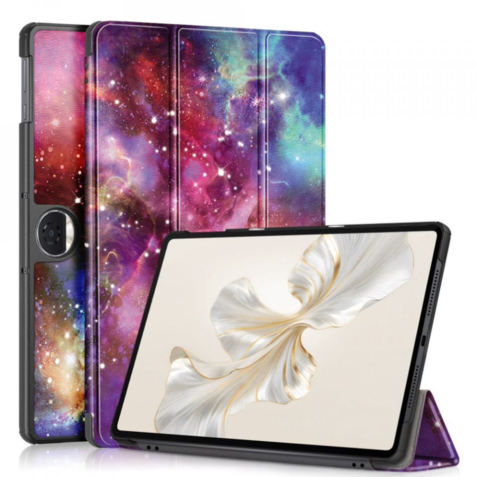 Husa tableta pentru Honor Pad 9 cu suport Multi-Unghi și functie Sleep/Wake , SKYDDAR FoldVision Colour - Galaxy