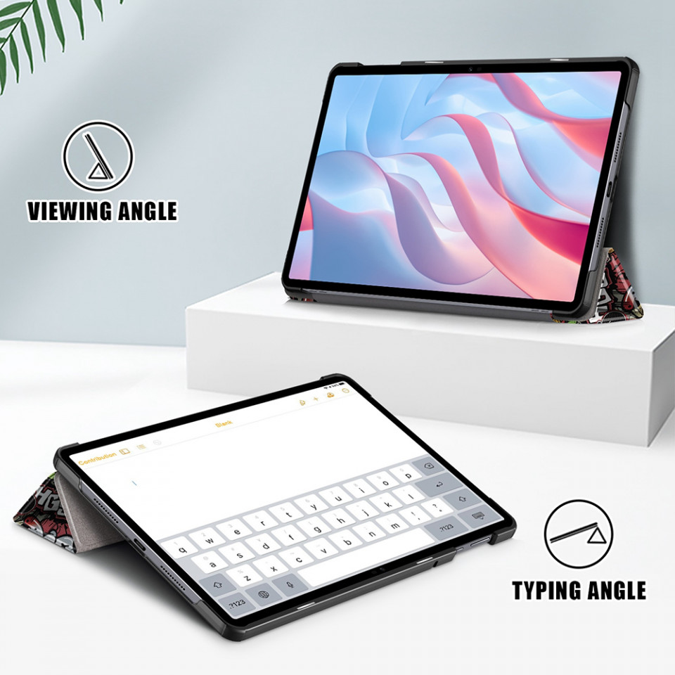Husa tableta pentru Honor Pad X9 / Pad X8 Pro cu suport Multi-Unghi și functie Sleep/Wake , SKYDDAR FoldVision Colour - Urban vibe - 3 | YEO
