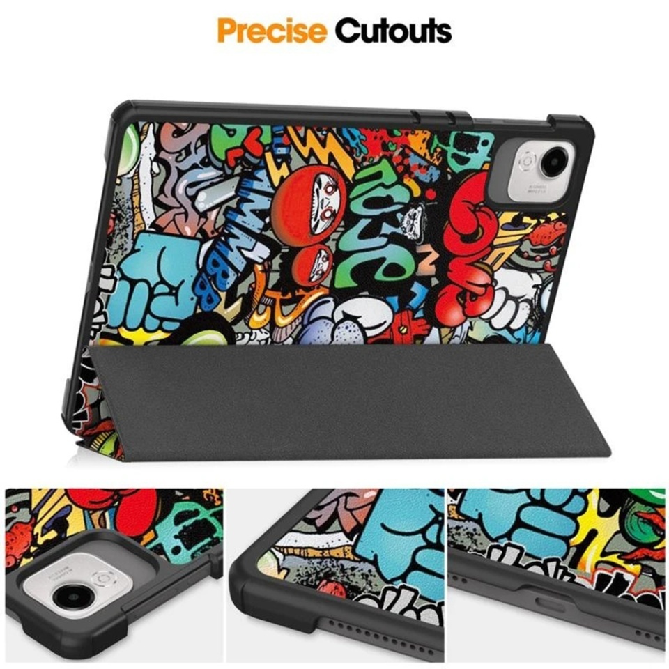 Husa tableta pentru Honor Pad X9a / X9 / X8 Pro / X9 Pro, SKYDDAR INNOVATION, cu suport Multi-Unghi si functie Sleep/Wake, FoldPro, Urban vibe, set cu sticker - 2 | YEO