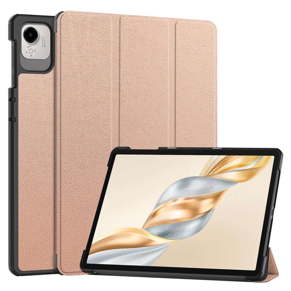 Husa tableta pentru Honor Pad X9a / X9 / X8 Pro / X9 Pro, SKYDDAR INNOVATION, cu suport Multi-Unghi si functie Sleep/Wake, FoldPro, Roz, set cu sticker