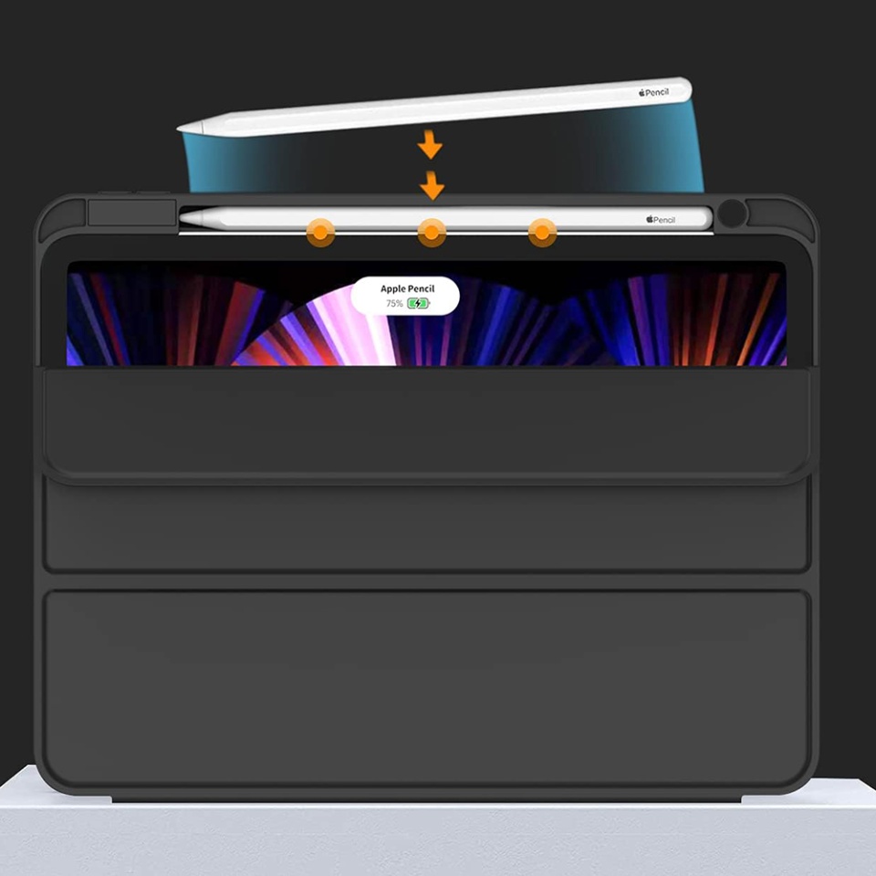 Husa tableta pentru iPad Pro 11 (2018 / 2020 / 2021 / 2022) cu suport cu 2 Unghiuri și functie Sleep/Wake, SKDR OfficeMate - Verde deschis - 2 | YEO