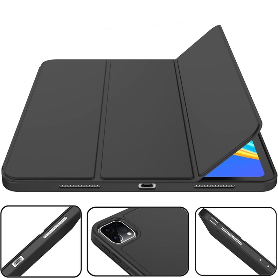 Husa tableta pentru iPad Pro 12.9 (2018/2020/2021/2022) cu suport cu 2 Unghiuri și functie Sleep/Wake, SKDR OfficeMate - Verde deschis - 1 | YEO