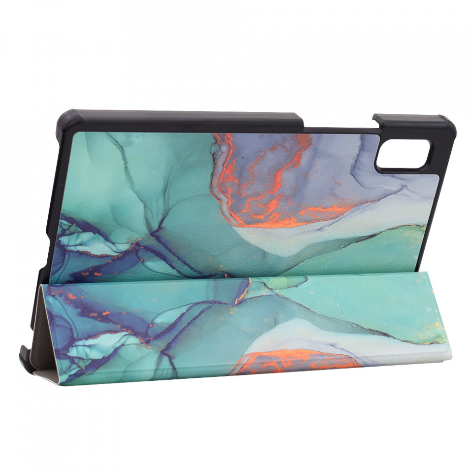 Husa tableta pentru Lenovo Tab M9 9.0 cu suport Multi-Unghi și functie Sleep/Wake , SKYDDAR FoldVision Colour - Green time - 3 | YEO
