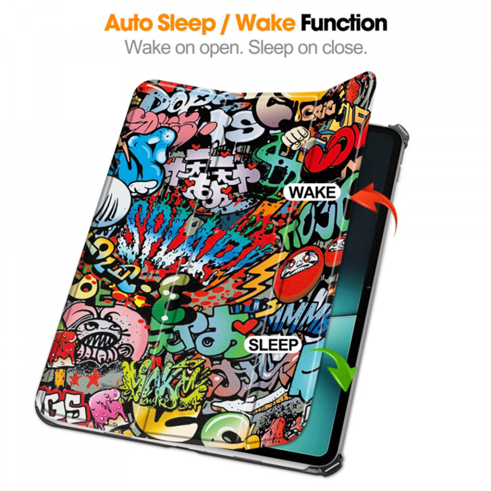 Husa tableta pentru OnePlus Pad cu suport Multi-Unghi și functie Sleep/Wake , SKYDDAR FoldVision Colour - Urban vibe - 2 | YEO