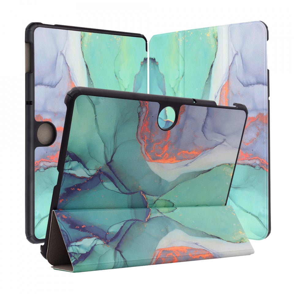 Husa tableta pentru OnePlus Pad Go / Oppo Pad Air2 / Oppo Pad Neo cu suport Multi-Unghi și functie Sleep/Wake , SKYDDAR FoldVision Colour - Green time