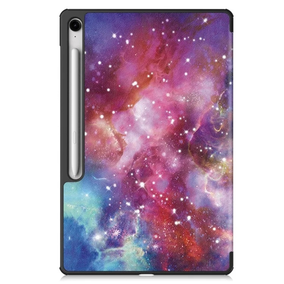 Husa tableta pentru Samsung Galaxy Tab S10 FE Plus, SKYDDAR INNOVATION, cu suport Multi-Unghi si functie Sleep/Wake, FoldPro, Galaxy, set cu sticker - 2 | YEO