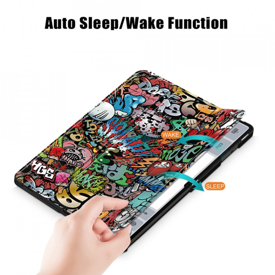 Husa tableta pentru Samsung Galaxy Tab S8 Ultra cu suport Multi-Unghi și functie Sleep/Wake , SKYDDAR FoldVision Colour - Urban vibe - 3 | YEO
