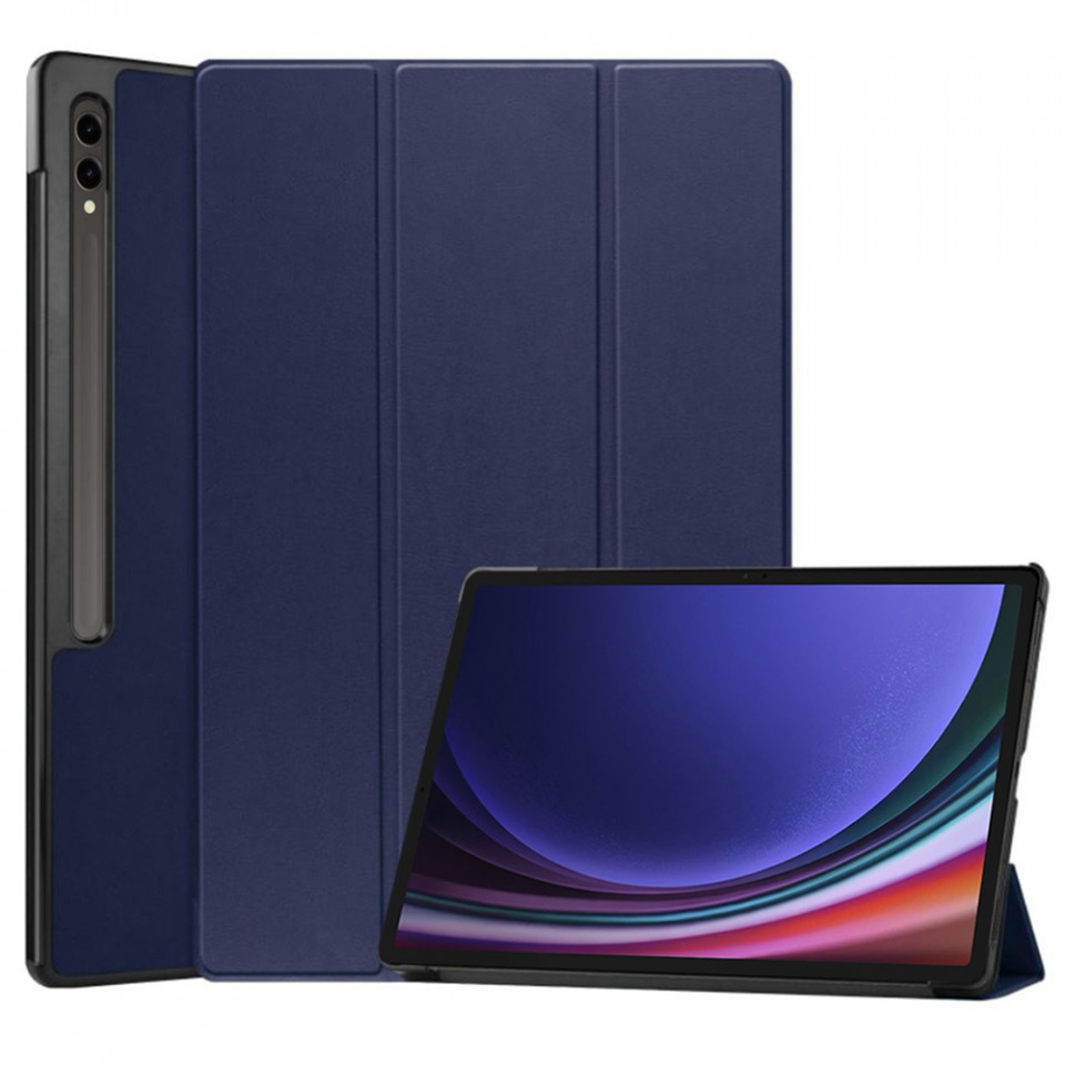 Husa tableta pentru Samsung Galaxy Tab S9 Plus / Galaxy Tab S9 FE Plus cu suport Multi-Unghi și functie Sleep/Wake , SKYDDAR FoldVision - Albastru