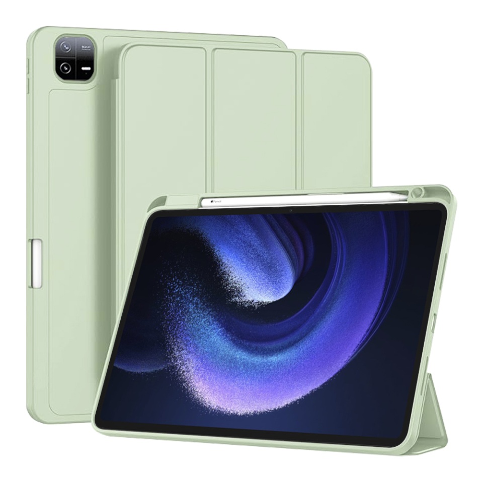 Husa tableta pentru Xiaomi Pad 6 / Pad 6 Pro cu suport cu 2 Unghiuri și functie Sleep/Wake, SKDR OfficeMate - Verde deschis