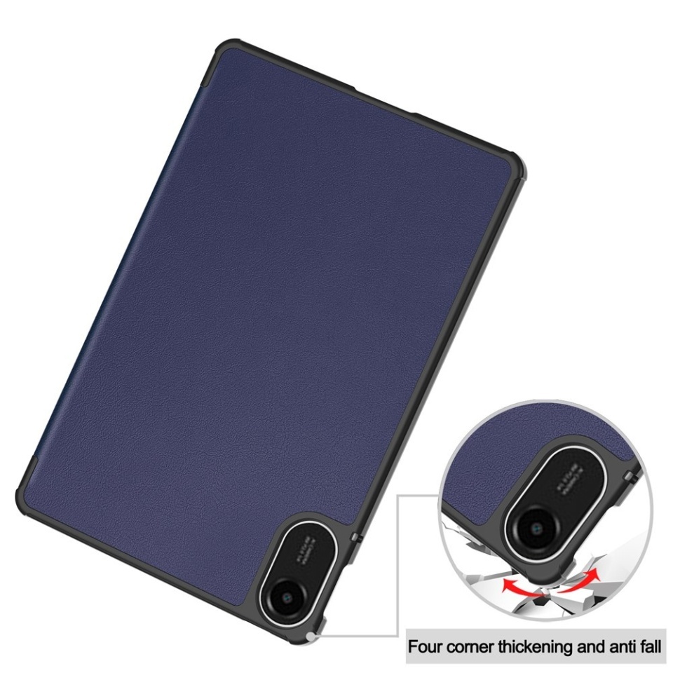 Husa tableta pentru Xiaomi Redmi Pad 2, SKYDDAR INNOVATION, cu suport Multi-Unghi si functie Sleep/Wake, FoldPro, Albastru, set cu sticker - 2 | YEO