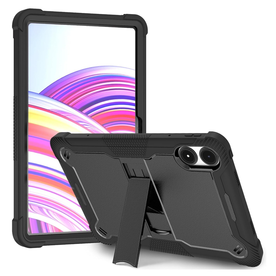 Husa tableta Xiaomi Redmi Pad Pro / Poco Pad, Ideala pentru Utilizare Zilnica, Antisoc si Anti-zgarieturi, SKDR TabArmor - Negru - 1 | YEO